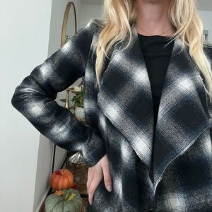 BB Dakota blue grey plaid jacket